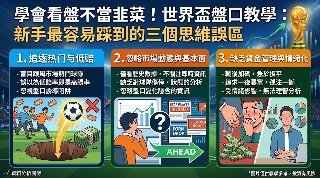 學會看盤不當韭菜！世界盃盤口教學