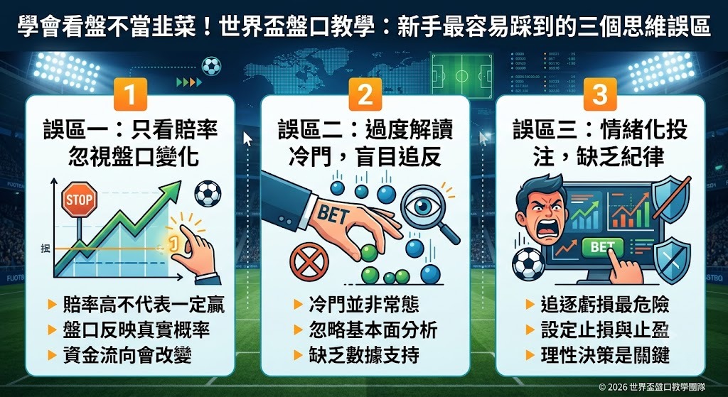 學會看盤不當韭菜！世界盃盤口教學