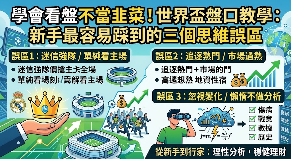 學會看盤不當韭菜！世界盃盤口教學