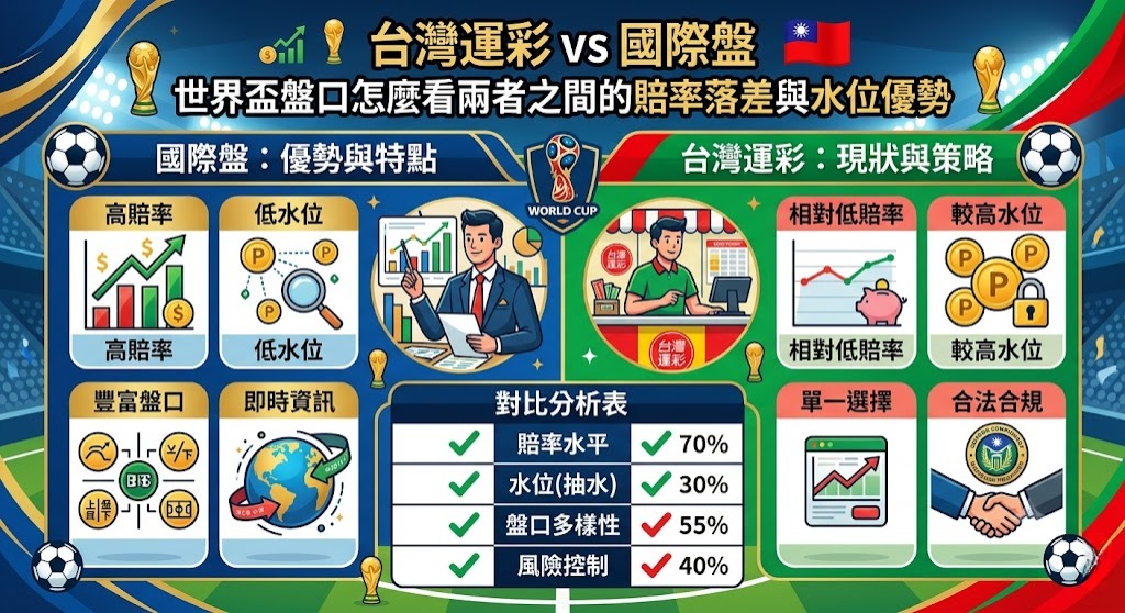 台灣運彩 vs 國際盤