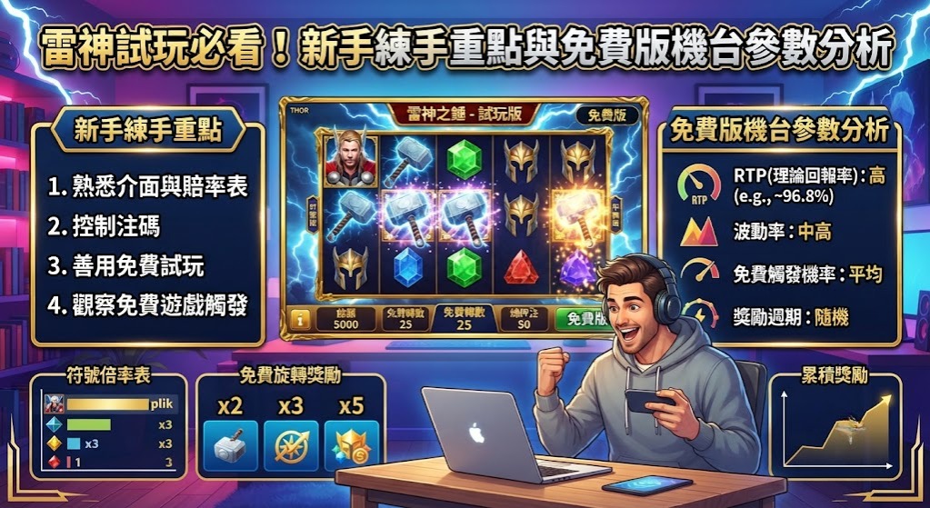 新手練手重點與免費版機台參數分析