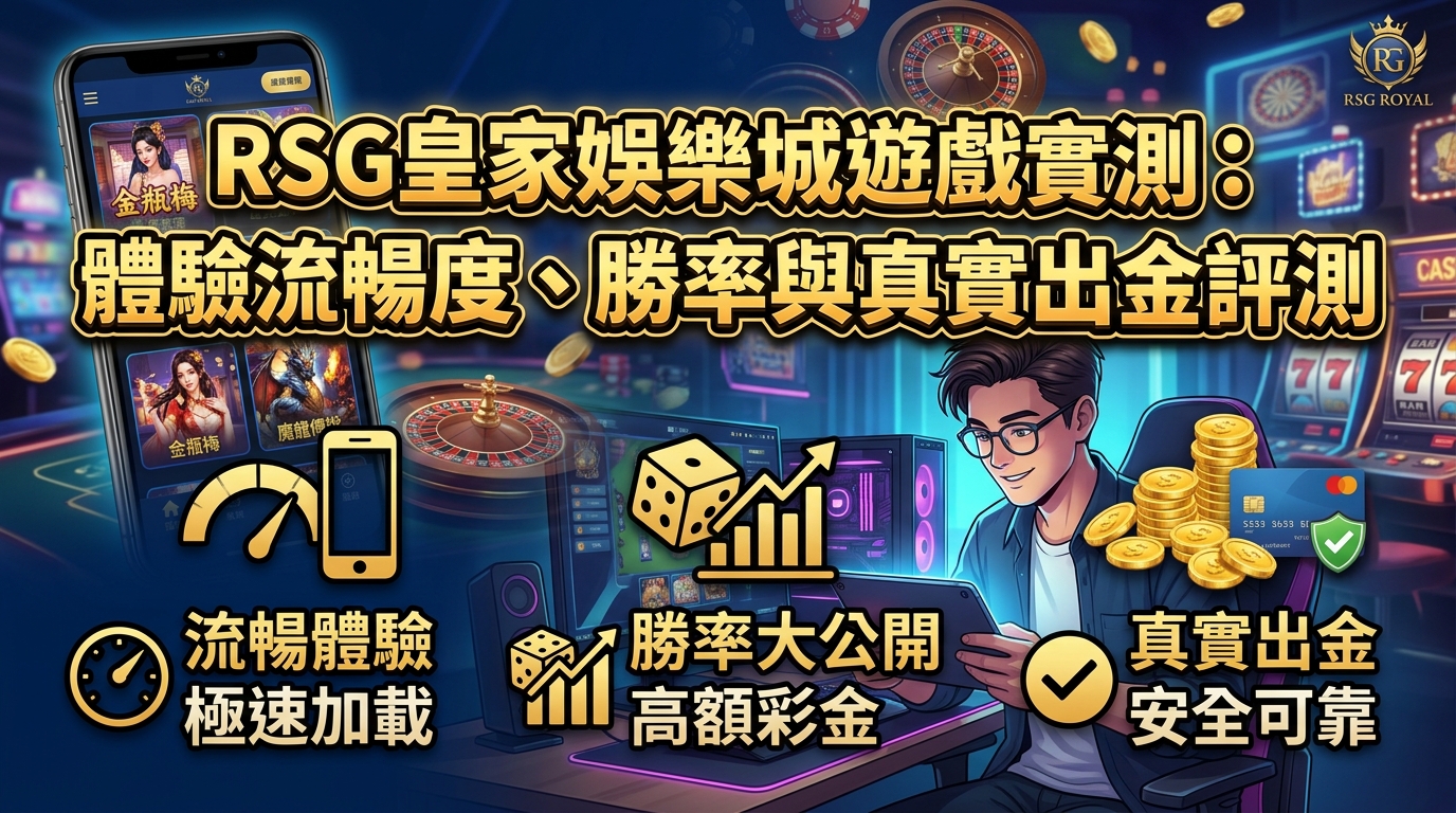 RSG皇家娛樂城遊戲實測：體驗流暢度、勝率與真實出金評測
