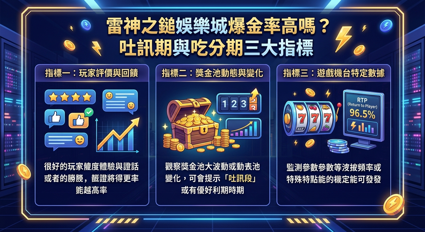 雷神之鎚娛樂城爆金率高嗎?吐訊期與吃分期三大指標