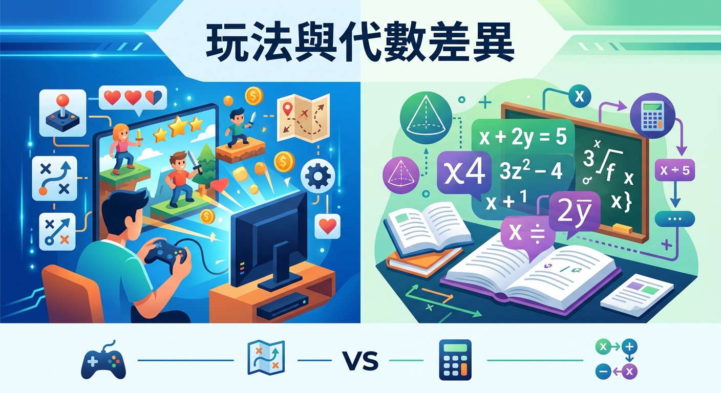 玩法與代數差異